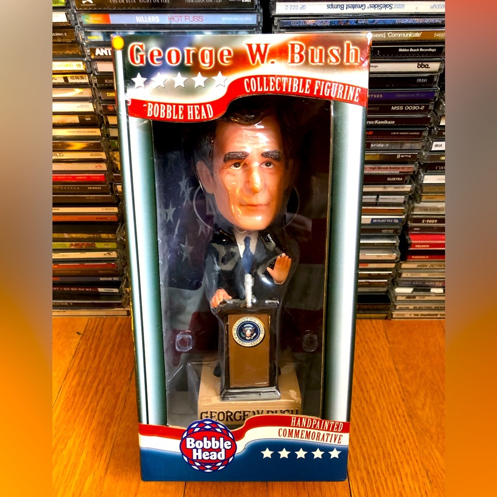 Vintage George W. Bush Hand Painted Bobble Head